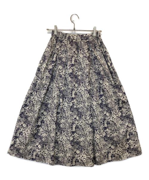 KAGURE（カグレ）KAGURE (カグレ) リバティプリントスカート　GA44-25M001 ネイビー サイズ:FREEの古着・服飾アイテム