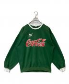 Coca Cola×PUMAコカコーラ×プーマ）の古着「90s スウェット」｜グリーン
