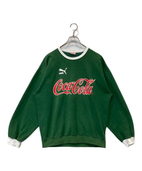 Coca Cola（コカコーラ）Coca Cola (コカコーラ) PUMA (プーマ) 90s スウェット グリーン サイズ:表記がないため不明の古着・服飾アイテム