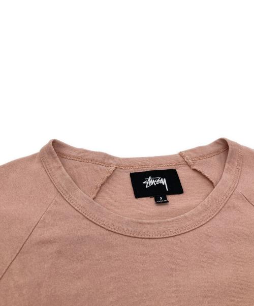 stussy（ステューシー）stussy (ステューシー) ラグランTシャツ 214434 ピンク サイズ:Sの古着・服飾アイテム