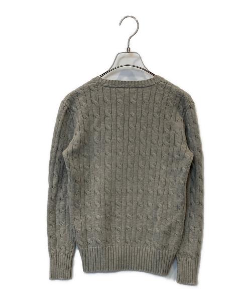 POLO RALPH LAUREN（ポロ・ラルフローレン）POLO RALPH LAUREN (ポロ・ラルフローレン) ケーブルニット グレー サイズ:Mの古着・服飾アイテム