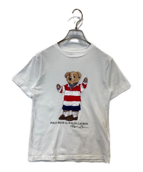 POLO RALPH LAUREN（ポロ・ラルフローレン）POLO RALPH LAUREN (ポロ・ラルフローレン) ポロベアプリントTシャツ ホワイト サイズ:Sの古着・服飾アイテム