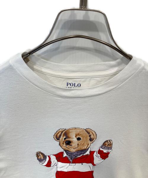 POLO RALPH LAUREN（ポロ・ラルフローレン）POLO RALPH LAUREN (ポロ・ラルフローレン) ポロベアプリントTシャツ ホワイト サイズ:Sの古着・服飾アイテム