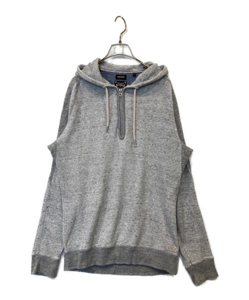 DIESEL（ディーゼル）DIESEL (ディーゼル) サーマルプルオーバーパーカー グレー サイズ:Lの古着・服飾アイテム