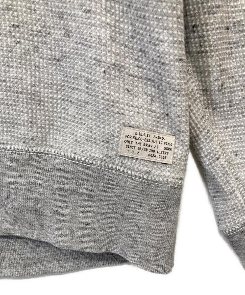 DIESEL（ディーゼル）DIESEL (ディーゼル) サーマルプルオーバーパーカー グレー サイズ:Lの古着・服飾アイテム