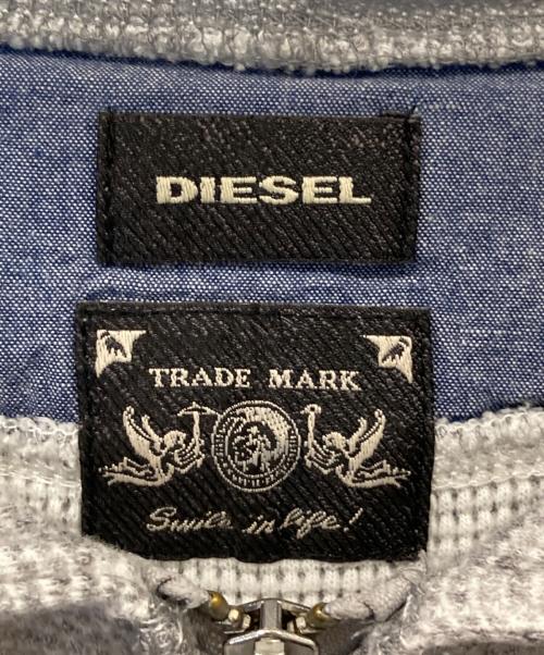 DIESEL（ディーゼル）DIESEL (ディーゼル) サーマルプルオーバーパーカー グレー サイズ:Lの古着・服飾アイテム