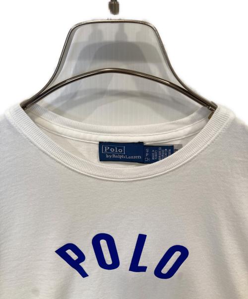 POLO RALPH LAUREN（ポロ・ラルフローレン）POLO RALPH LAUREN (ポロ・ラルフローレン) ロゴプリントTシャツ ホワイト サイズ:Sの古着・服飾アイテム