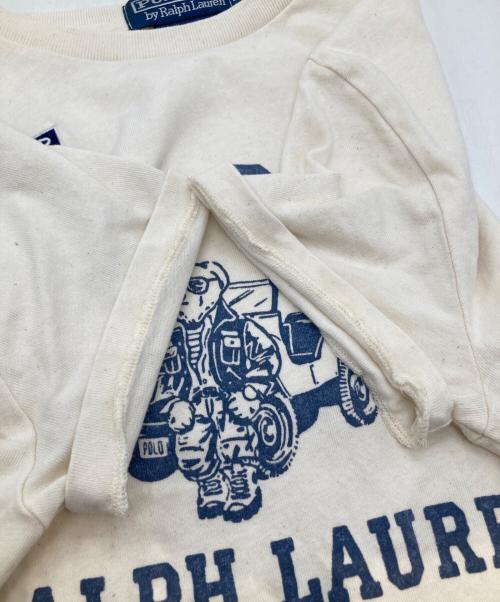 POLO BY RALPH LAUREN（ポロ バイ ラルフローレン）POLO by RALPH LAUREN (ポロ バイ ラルフローレン) クラシック フィット Polo ベア ジャージー Tシャツ ホワイト サイズ:XSの古着・服飾アイテム