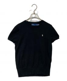 POLO by  RALPH LAUREN（ポロ バイ ラルフローレン）の古着「半袖ニット」｜ブラック
