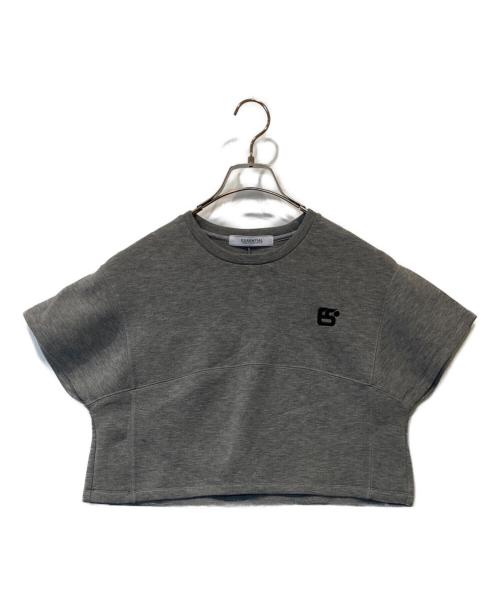 ESSENTIAL DOUBLE STANDARD CLOTHING（エッセンシャルダブルスタンダードクロージング）ESSENTIAL DOUBLE STANDARD CLOTHING (エッセンシャルダブルスタンダードクロージング) 半袖スウェット　2508-070-243B グレー サイズ:FREEの古着・服飾アイテム