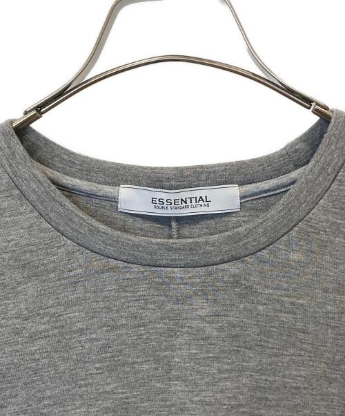 ESSENTIAL DOUBLE STANDARD CLOTHING（エッセンシャルダブルスタンダードクロージング）ESSENTIAL DOUBLE STANDARD CLOTHING (エッセンシャルダブルスタンダードクロージング) 半袖スウェット　2508-070-243B グレー サイズ:FREEの古着・服飾アイテム