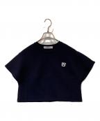 ESSENTIAL DOUBLE STANDARD CLOTHINGエッセンシャルダブルスタンダードクロージング）の古着「半袖スウェット　2508-070-143C」｜ネイビー