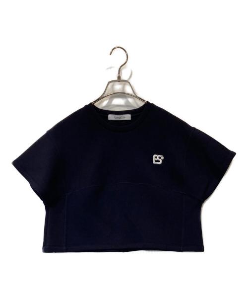 ESSENTIAL DOUBLE STANDARD CLOTHING（エッセンシャルダブルスタンダードクロージング）ESSENTIAL DOUBLE STANDARD CLOTHING (エッセンシャルダブルスタンダードクロージング) 半袖スウェット　2508-070-143C ネイビー サイズ:FREEの古着・服飾アイテム