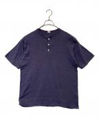 WAREHOUSEウエアハウス）の古着「ヘンリーネックTシャツ」｜パープル