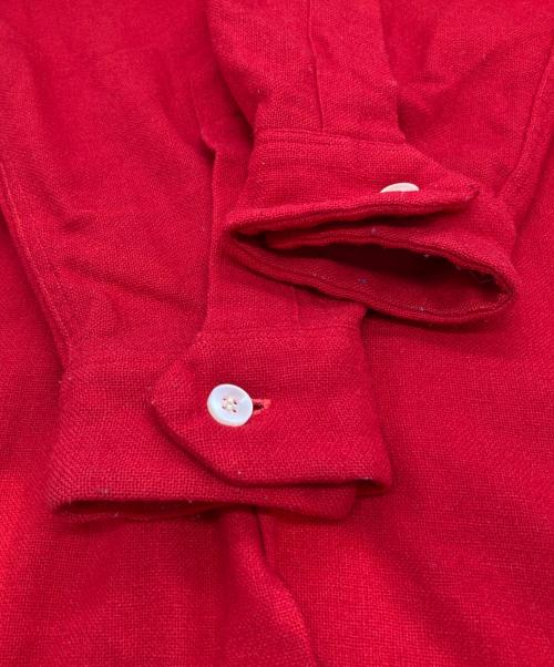 casuals（カジュアルズ）casuals (カジュアルズ) 開襟シャツ レッド サイズ:Lの古着・服飾アイテム