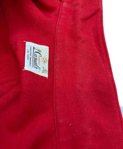 casuals（カジュアルズ）casuals (カジュアルズ) 開襟シャツ レッド サイズ:Lの古着・服飾アイテム