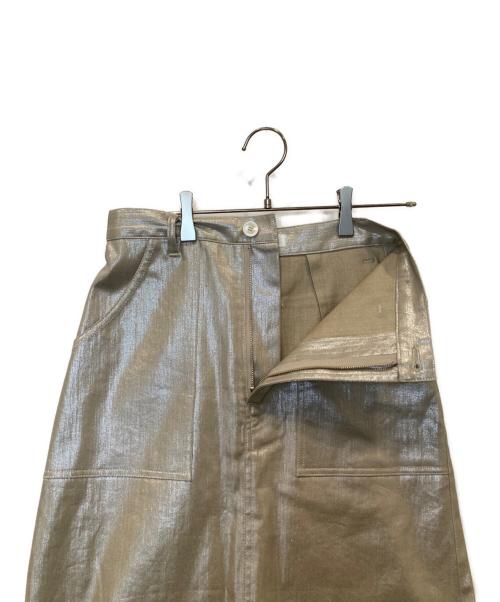 LOUNIE（ルーニー）LOUNIE (ルーニー) 箔プリントスカート 13513319 ベージュ サイズ:36の古着・服飾アイテム