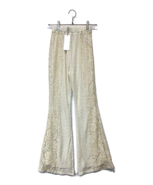 glam lips（グラムリップス）Glam Lips (グラムリップス) Stretch レース フレアパンツ 1252101-2001 アイボリー サイズ:FREE 未使用品の古着・服飾アイテム