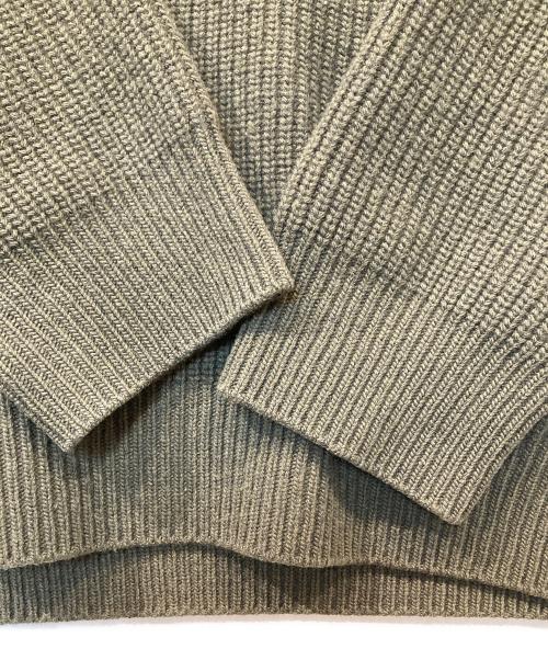 CELINE（セリーヌ）CELINE (セリーヌ) OVERSIZED CELINE SWEATER IN RIBBED WOOL オーバーサイズド セリーヌ セーター イン リブド ウール 2AB97650S オリーブ サイズ:Mの古着・服飾アイテム