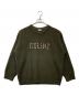 CELINE（セリーヌ）の古着「OVERSIZED CELINE SWEATER IN RIBBED WOOL オーバーサイズド セリーヌ セーター イン リブド ウール 2AB97650S」｜オリーブ