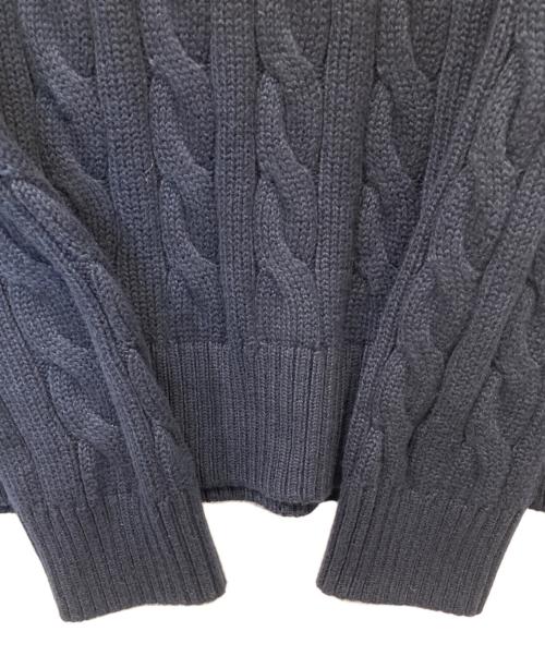 POLO RALPH LAUREN（ポロ・ラルフローレン）POLO RALPH LAUREN (ポロ・ラルフローレン) ケーブルニット ネイビー サイズ:Mの古着・服飾アイテム