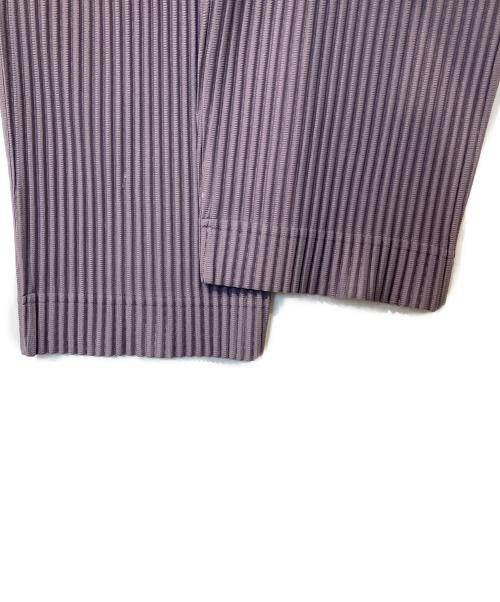HOMME PLISSE ISSEY MIYAKE（オム プリッセ イッセイ ミヤケ）HOMME PLISSE ISSEY MIYAKE (オム プリッセ イッセイ ミヤケ) プリーツパンツ HP31JF152 パープル サイズ:2の古着・服飾アイテム