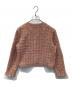 CELFORD (セルフォード) ツイードニットジャケット CWNJ254069 ピンク サイズ:ONE SIZE：5000円
