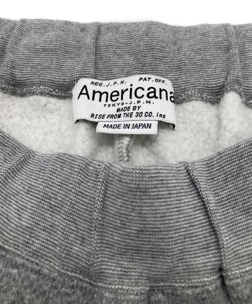 Americana（アメリカーナ）Americana (アメリカーナ) 裏起毛裾カットオフスウェットパンツ グレー サイズ:36の古着・服飾アイテム