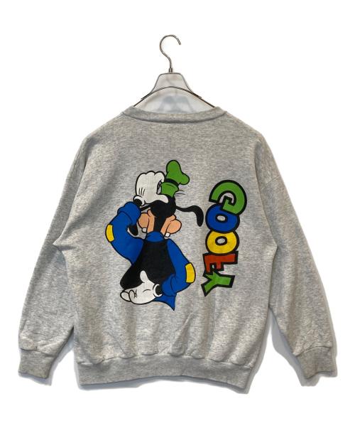 DISNEY（ディズニー）Disney (ディズニー) GOOFY プリントスウェット グレー サイズ:XLの古着・服飾アイテム