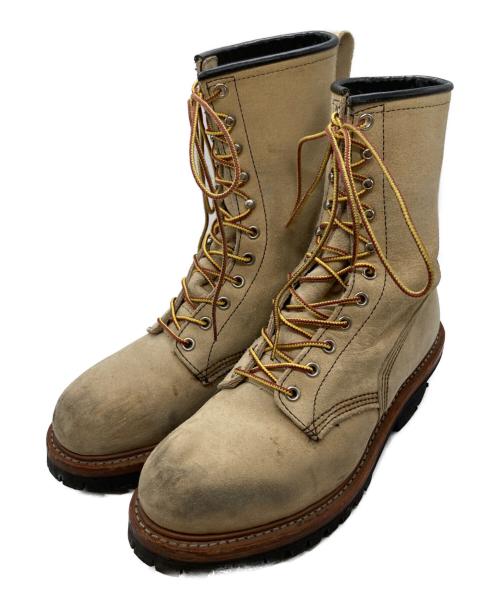 RED WING（レッドウィング）RED WING (レッドウィング) ロガーブーツ　8211 ベージュ サイズ:25cmの古着・服飾アイテム