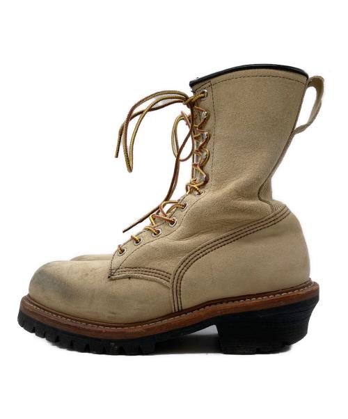 RED WING（レッドウィング）RED WING (レッドウィング) ロガーブーツ　8211 ベージュ サイズ:25cmの古着・服飾アイテム