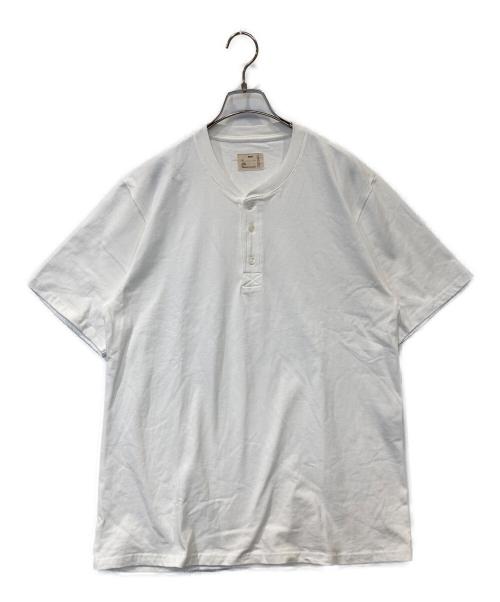 PABLO VINCI（パブロビンチ）PABLO VINCI (パブロビンチ) Henley neck t-shirt　ヘンリーネックTシャツ　PBL-24SS-TS05 ホワイト サイズ:Mの古着・服飾アイテム