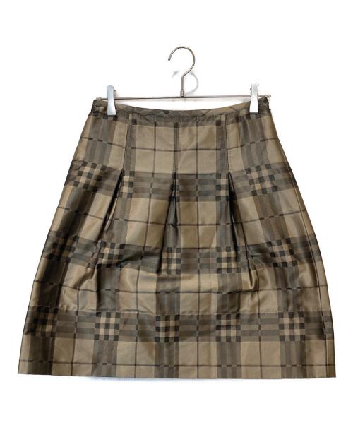 BURBERRY LONDON（バーバリーロンドン）BURBERRY LONDON (バーバリーロンドン) 膝丈スカート ブラウン サイズ:38の古着・服飾アイテム