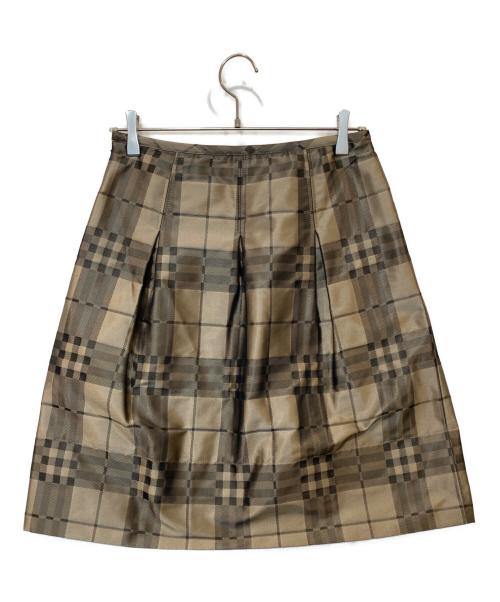 BURBERRY LONDON（バーバリーロンドン）BURBERRY LONDON (バーバリーロンドン) 膝丈スカート ブラウン サイズ:38の古着・服飾アイテム
