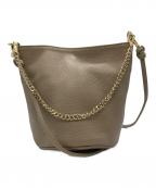 AYLENTITTIオウレンティ）の古着「チェーンレザーBAG」｜ベージュ