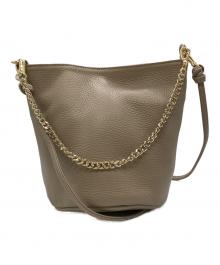 AYLENTITTI（オウレンティ）の古着「チェーンレザーBAG」｜ベージュ