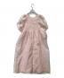 ANDRESD (アンドレスド) bubble sleeve jacquard dress　バブルスリーブ ジャカードドレス ピンク サイズ:S：9000円