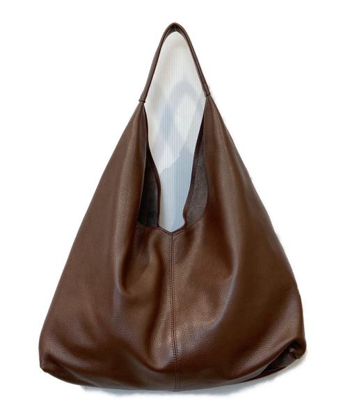 AULENTTI（オウレンティ）AULENTTI (オウレンティ) レザートートバッグ ブラウンの古着・服飾アイテム