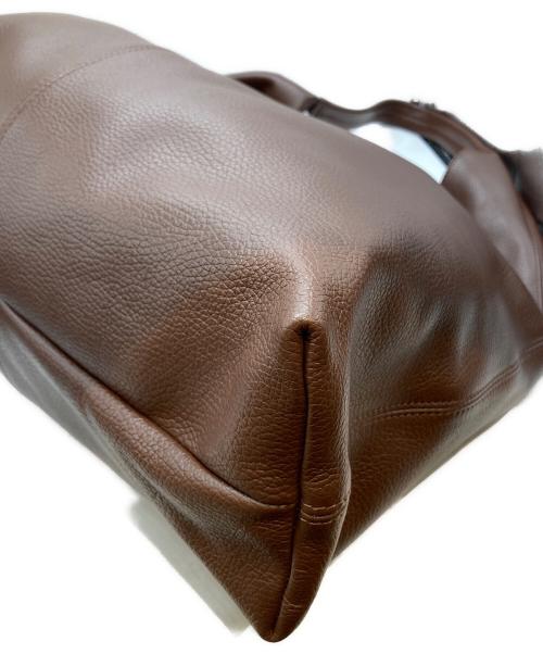 AULENTTI（オウレンティ）AULENTTI (オウレンティ) レザートートバッグ ブラウンの古着・服飾アイテム