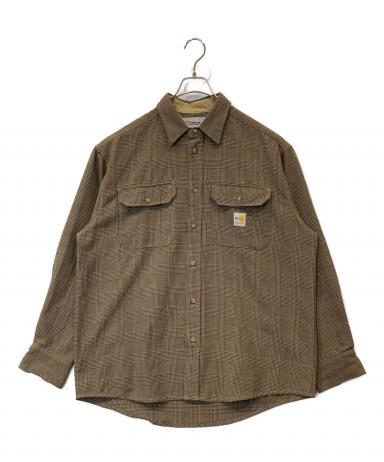 中古・古着通販】CarHartt (カーハート) ワークシャツ ブラウン サイズ