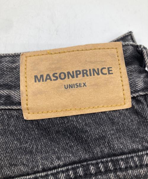 masonprince（メゾンプリンス）MASONPRINCE (メゾンプリンス) ワイドデニムパンツ ブラック サイズ:1の古着・服飾アイテム