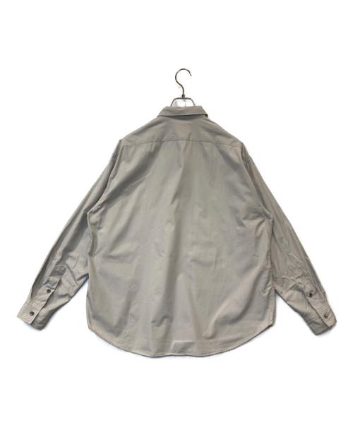 Porter Classic（ポータークラシック）Porter Classic (ポータークラシック) ROLL UP SHIRT ロールアップ シャツ ライトグレー サイズ:Mの古着・服飾アイテム
