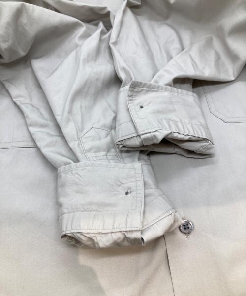 Porter Classic（ポータークラシック）Porter Classic (ポータークラシック) ROLL UP SHIRT ロールアップ シャツ ライトグレー サイズ:Mの古着・服飾アイテム