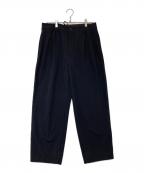 steinシュタイン）の古着「GRADATION PLEATS WIDE TROUSERS グラデーション プリーツ ワイド トラウザーズ ST.439」｜ブラック