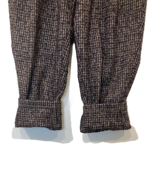 sayatomo（サヤトモ）SAYATOMO (サヤトモ) Karusan Tweed Slacks カルサン ツイード スラックス SYT-18AW-P02 ブラウン サイズ:2の古着・服飾アイテム