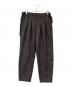 SAYATOMO（サヤトモ）の古着「Karusan Tweed Slacks カルサン ツイード スラックス SYT-18AW-P02」｜ブラウン