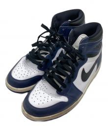 NIKE（ナイキ）の古着「Air Jordan 1 Retro High OG "Midnight Navy" エア ジョーダン ワン レトロ ハイ オージー ミッドナイト ネイビー DZ5485-401」｜ホワイト×ネイビー