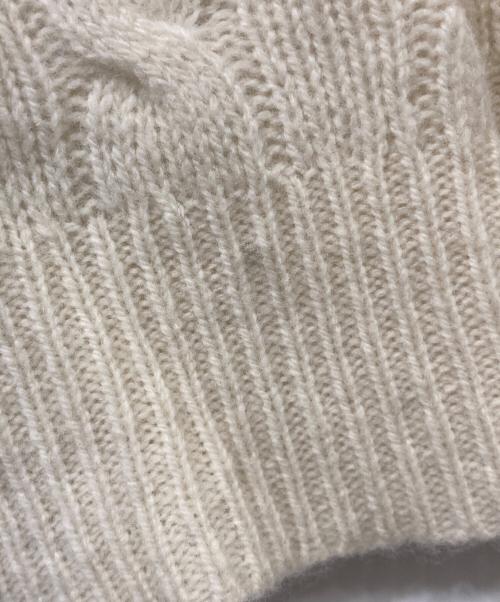 POLO RALPH LAUREN（ポロ・ラルフローレン）POLO RALPH LAUREN (ポロ・ラルフローレン) カシミヤ混ケーブルニット ホワイト サイズ:Mの古着・服飾アイテム