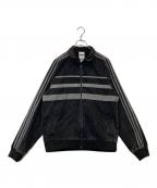 adidasアディダス）の古着「アディカラー ファースト ブラックデニム トラックトップ JW5883」｜ブラック
