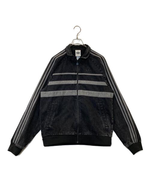 adidas（アディダス）adidas (アディダス) アディカラー ファースト ブラックデニム トラックトップ JW5883 ブラック サイズ:Mの古着・服飾アイテム